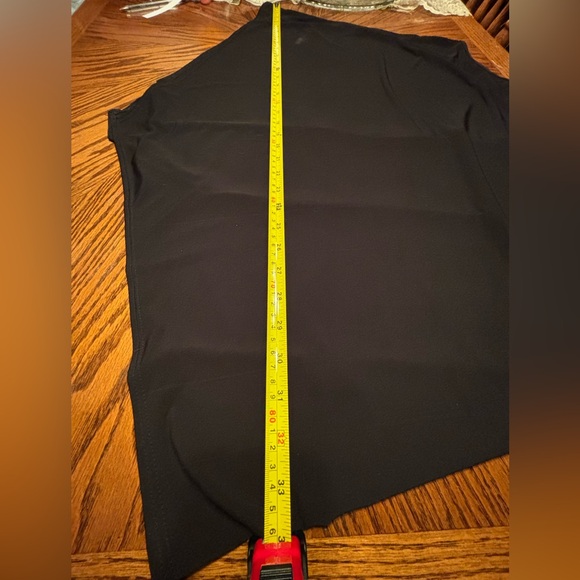 FIRST LOVE Women’s SZ 3X Black V-Neck Sleeveless Blouse, VHemline, Gathered Back - Picture 16 of 16